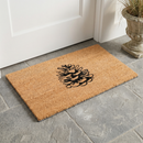 Nature Lover Pine Cone Coir Doormat