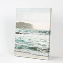 Nautical Coastline Photo. Ocean Waves and Rocks Print by Wall Art Set