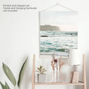 Nautical Coastline Photo. Ocean Waves and Rocks Print by Wall Art Set