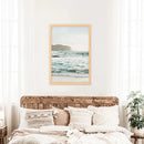 Nautical Coastline Photo. Ocean Waves and Rocks Print by Wall Art Set