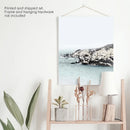 Nautical Neutral Tones Print. Ocean Waves, Rocks by Wall Art Set