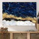 Navy Blue Marble Fluid Effect Wall Art Abstract Canvas Wall by MyGreatCanvas | Canvas Wall Art Prints | Photo Prints & Wall Decor