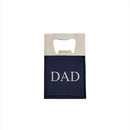 Navy Leatherette Bottle Opener - 3.5" x 2 by creativegiftsdirect