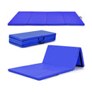 4-Panel Folding Gymnastics Mat with Carrying Handles for Home Gym-Navy by LJGDeals