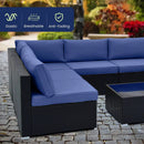 10 Piece Outdoor Wicker Conversation Set with Seat and Back Cushions by LJGDeals