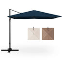 9.5 Feet Square Patio Cantilever Umbrella with 360° Rotation by LJGDeals