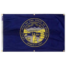 Nebraska Flag with Grommets Along the Edges for Wall Hanging by Flagman of America