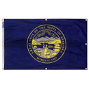 Nebraska Flag with Grommets Along the Edges for Wall Hanging by Flagman of America