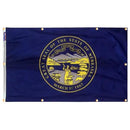 Nebraska Flag with Grommets Along the Edges for Wall Hanging by Flagman of America