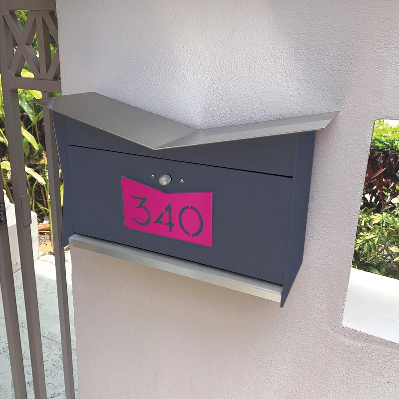 ButterFly Box in DESIGNER GRAY - Wall Mount Mailbox