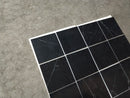 Nero Marquina Marble 16" x 24" Leathered Tile