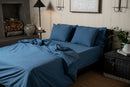 Crinkle Percale Organic Cotton Duvet Cover Set + Shams (Final Sale)