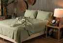 Crinkle Percale Organic Cotton Sheet Set + Pillowcases (Final Sale) by Nest Bedding®