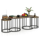Nesting Coffee Table Set of 3 with Faux Marble Top by LJGDeals
