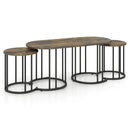Nesting Coffee Table Set of 3 with Faux Marble Top by LJGDeals