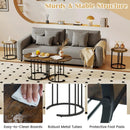 Nesting Coffee Table Set of 3 with Faux Marble Top by LJGDeals