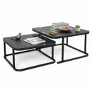 Nesting Coffee Table Set of 2 with Faux Marble Top by LJGDeals