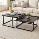 Nesting Coffee Table Set of 2 with Faux Marble Top by LJGDeals