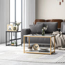 Nesting Coffee Table Set of 3-Black by LJGDeals