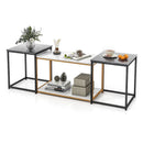 Nesting Coffee Table Set of 3-Black by LJGDeals