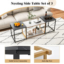 Nesting Coffee Table Set of 3-Black by LJGDeals
