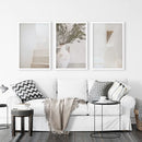 Boho Architectural Set of 3 Pieces. Neutral Tones by Wall Art Set