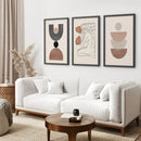 Boho Abstract Woman Wall Art Set. Neutral Tones by Wall Art Set