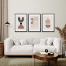 Boho Abstract Woman Wall Art Set. Neutral Tones by Wall Art Set