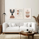 Boho Abstract Woman Wall Art Set. Neutral Tones by Wall Art Set