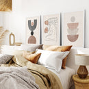 Boho Abstract Woman Wall Art Set. Neutral Tones by Wall Art Set