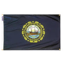 New Hampshire Flag with Grommets Along the Edges for Wall Hanging by Flagman of America