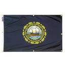 New Hampshire Flag with Grommets Along the Edges for Wall Hanging by Flagman of America