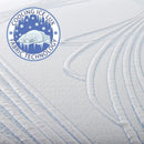 New Pluma White/Gray 12" SensaFlex GelLux Queen Mattress by Ornate Furniture