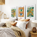 Modern Abstract Flower Marker Set of 3 Piece by Wall Art Set