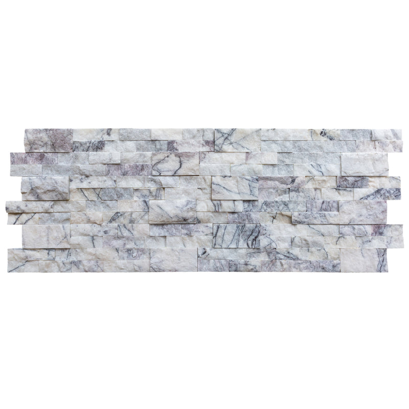 New York Marble 3D Ledger Panel 6"x24" – Split-Face Wall Tile, Full Truckload