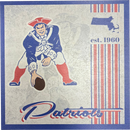New England Patriots 9.5'' x 9.5'' Throwback Album Wood Sign by Dynasty Sports & Framing
