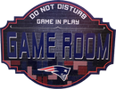 New England Patriots 12" Game Room Wood Sign by Dynasty Sports & Framing
