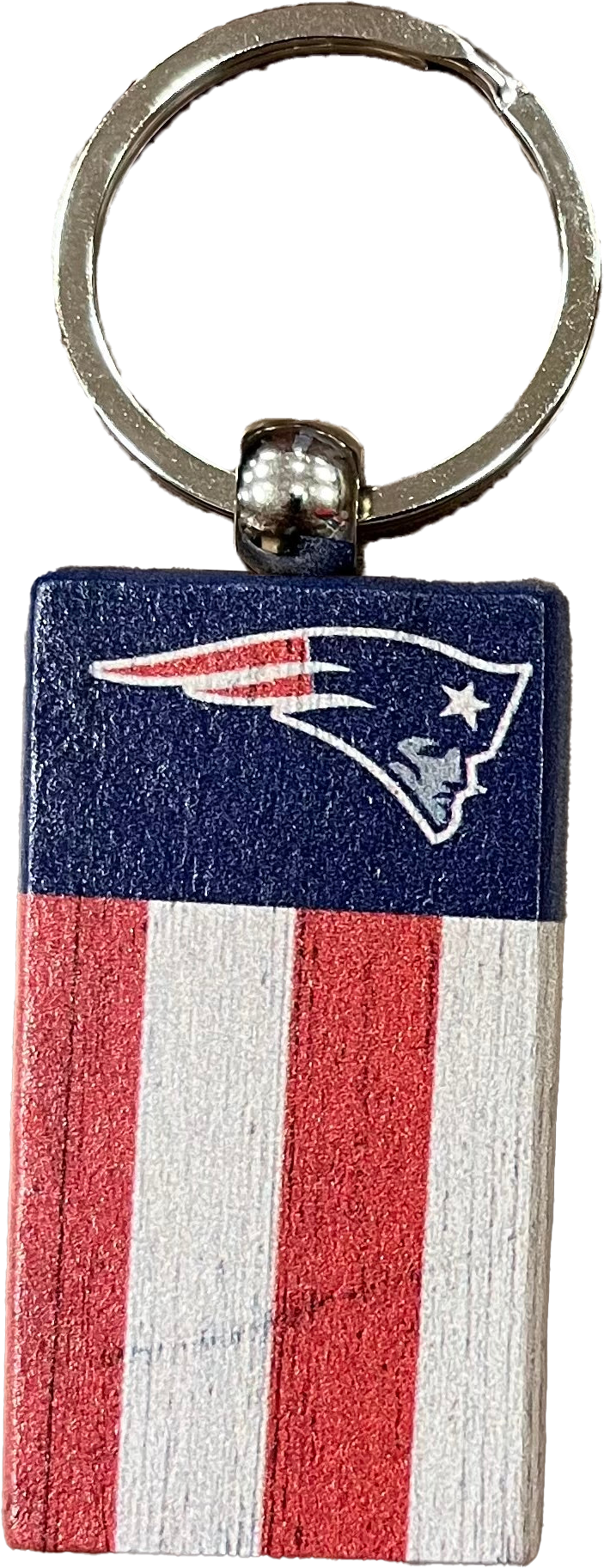 New England Patriots Rectangle Flag Keychain