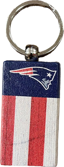 New England Patriots Rectangle Flag Keychain