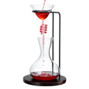 Wine Tower Decanting Aerator Set By Unique Wine Decanter 2 Aerating Parts Upper Lowe by The Wine Savant