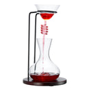 Wine Tower Decanting Aerator Set By Unique Wine Decanter 2 Aerating Parts Upper Lowe by The Wine Savant