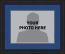 MLB Baseball Photo Picture Frame Kit - Kansas City Royals (Blue Matting, Gray Trim) by Dynasty Sports & Framing