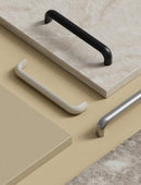 Ivory White "Vibe" Cup Knob and Drawer Pull