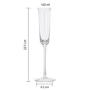 Vintage Crystal Champaign Flute Glasses Set Of 2 Clear Radiance Hand Blown Crystal Champagne Glasses by The Wine Savant