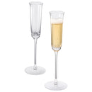 Vintage Crystal Champaign Flute Glasses Set Of 2 Clear Radiance Hand Blown Crystal Champagne Glasses by The Wine Savant