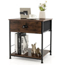 2 Tiers Nightstand with Open Storage Shelf for Living Room Bedroom by LJGDeals