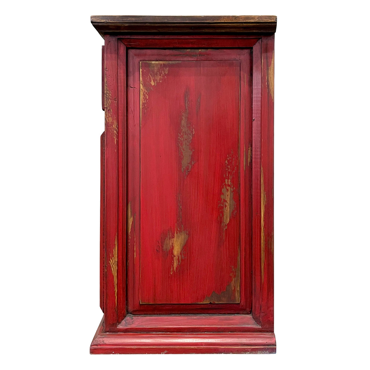 Traditional Small Rustic Nightstand Oldie Red, photo 4 of 9