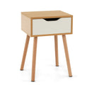 Set of 1/2 Modern Nightstand with Storage Drawer for Bedroom Living Room by DirectDeals