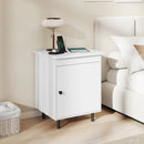 Nightstand Mid Century End Tables with Door by LJGDeals