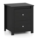 2-Drawer Nightstand with Storage for Bedroom & Living Room